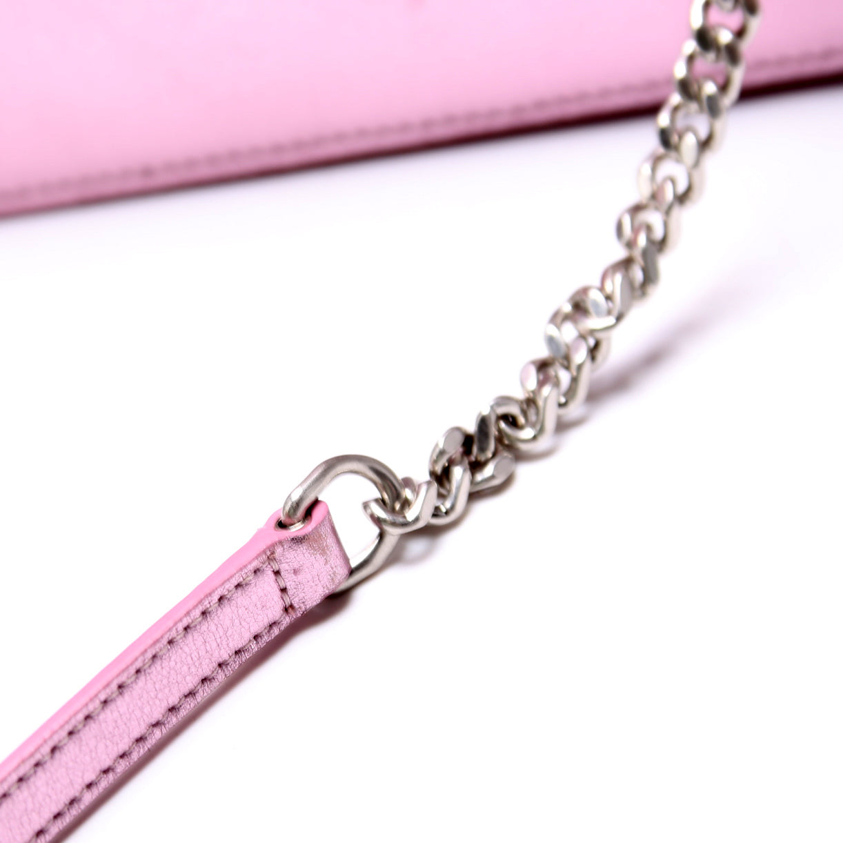 Envelope Chain Wallet Metallic Calfskin  Purple