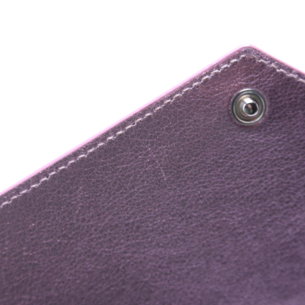 Envelope Chain Wallet Metallic Calfskin  Purple
