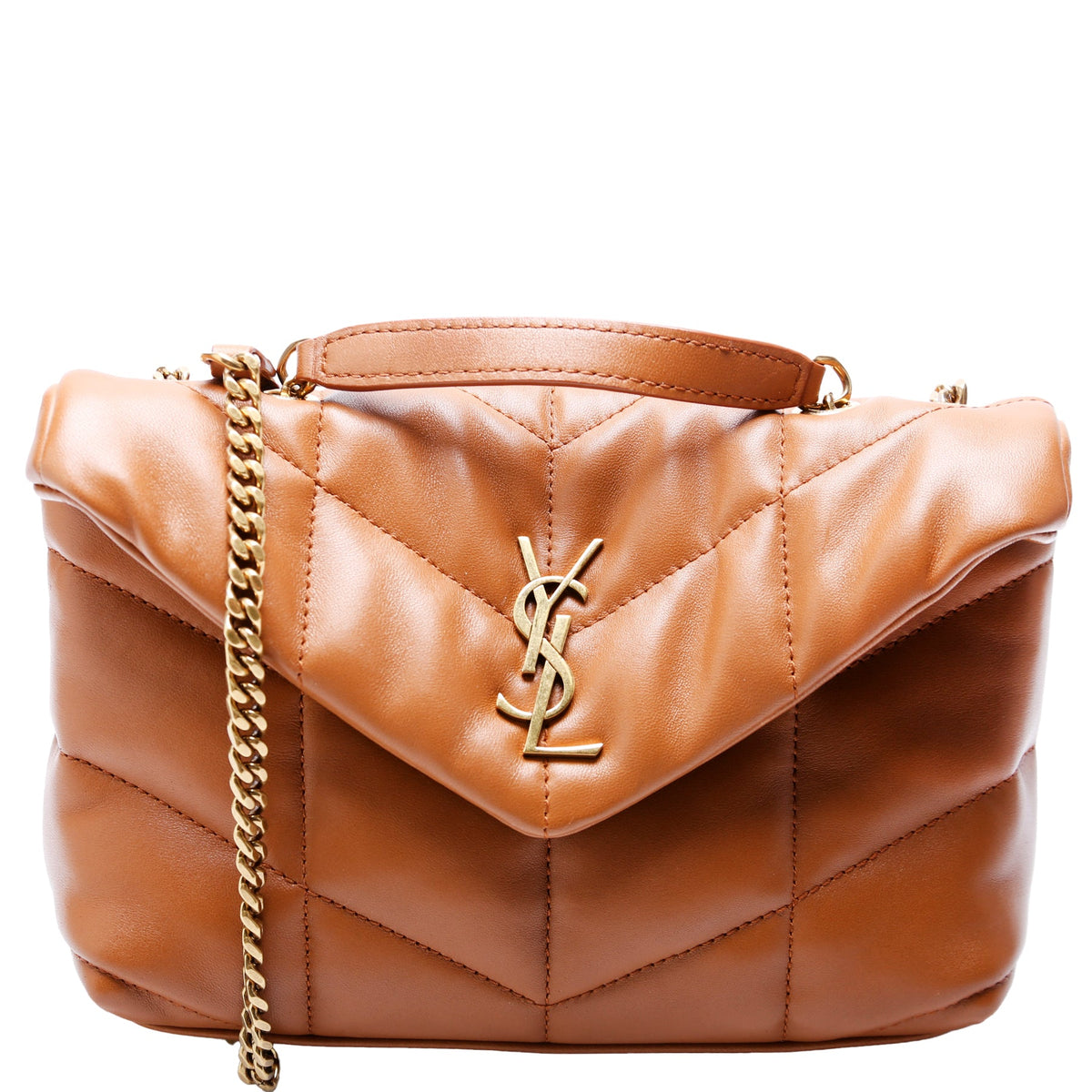 Puffer Toy Quilted Lambskin  Tan