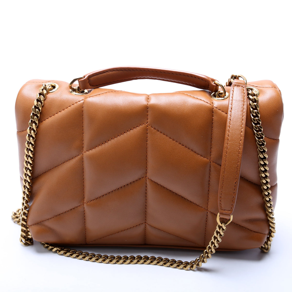 Puffer Toy Quilted Lambskin  Tan