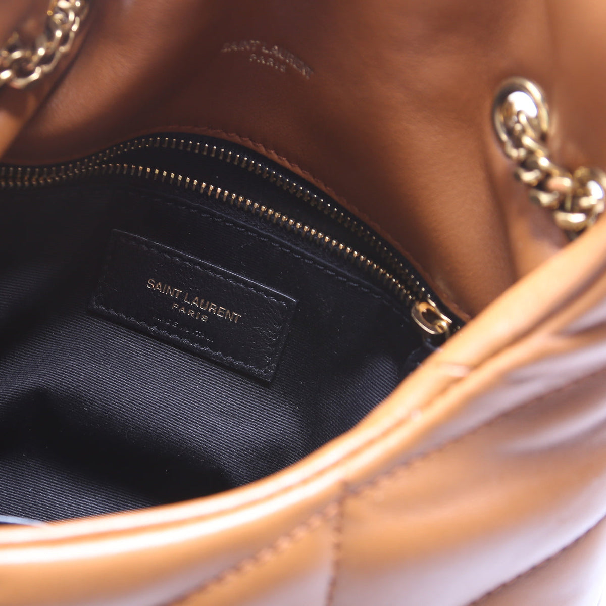 Puffer Toy Quilted Lambskin  Tan