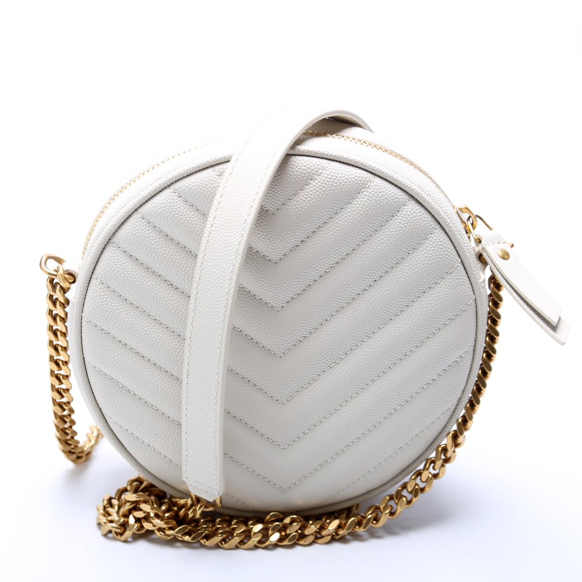 Grain De Poudre Round Camera Bag White