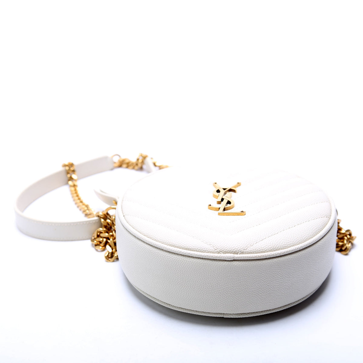 Grain De Poudre Round Camera Bag White