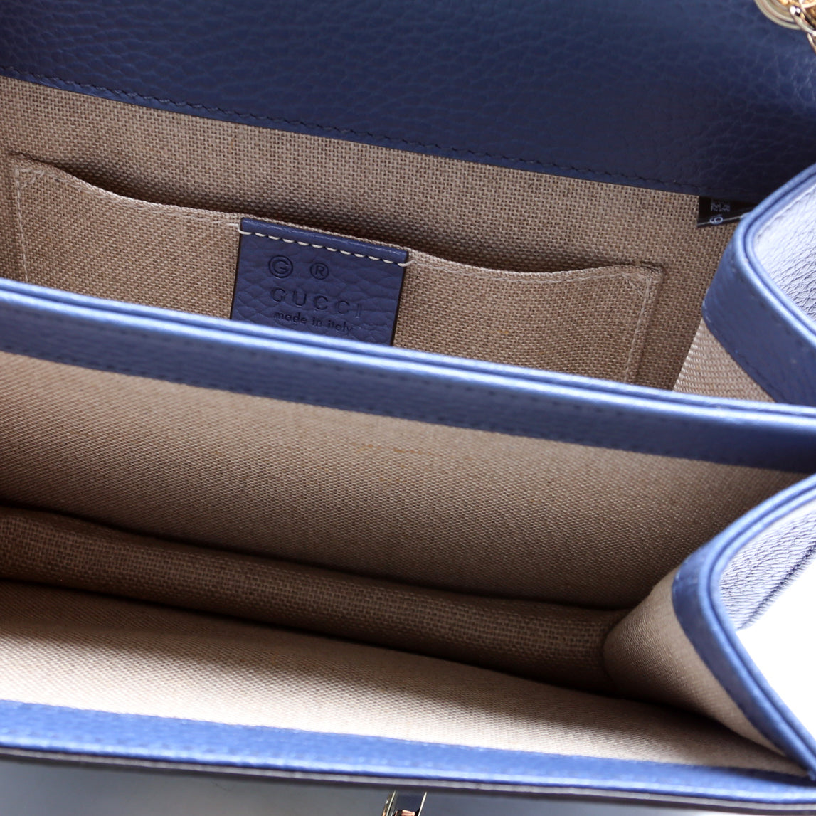 Interlocking Small Crossbody Blue