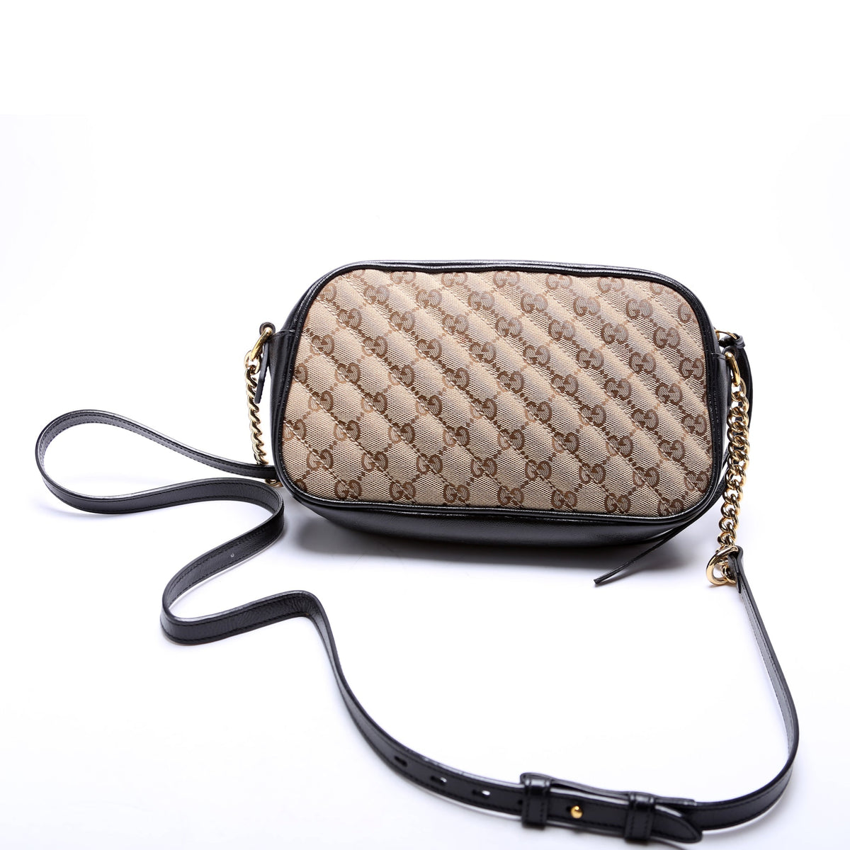 Marmont Small Canvas Camera Tan/Black