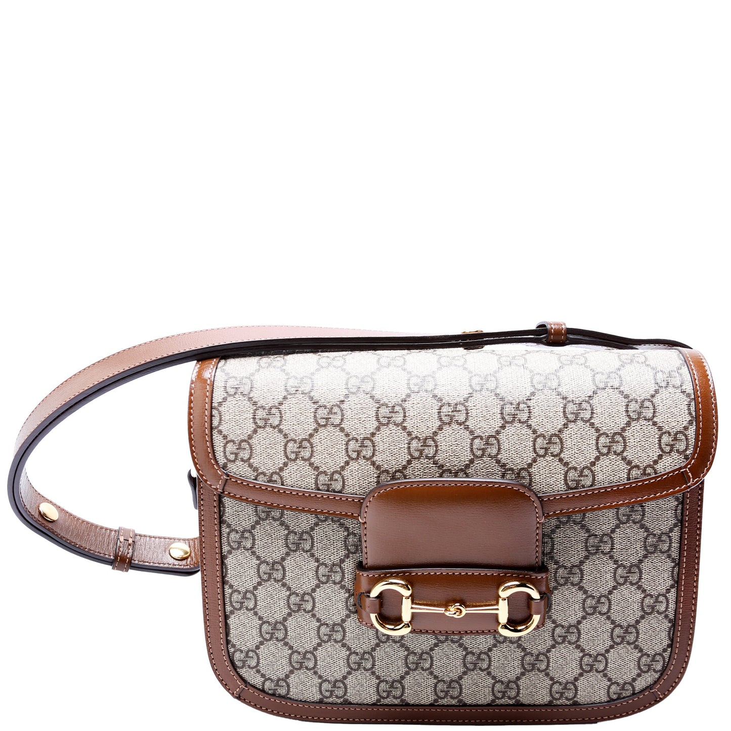 Gucci  Horsebit  Shoulder Bag Brown