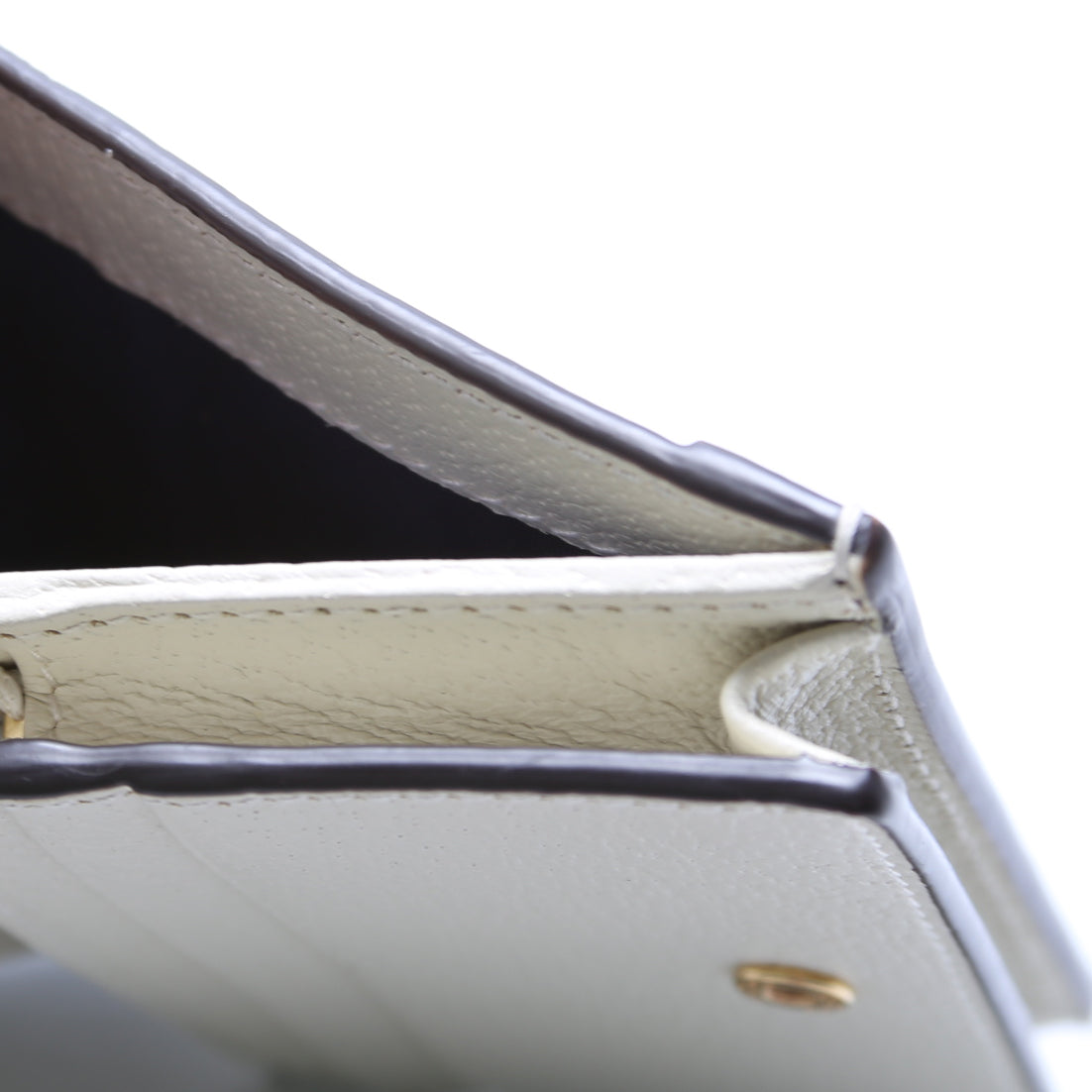 Ophidia GG Card Case Wallet White