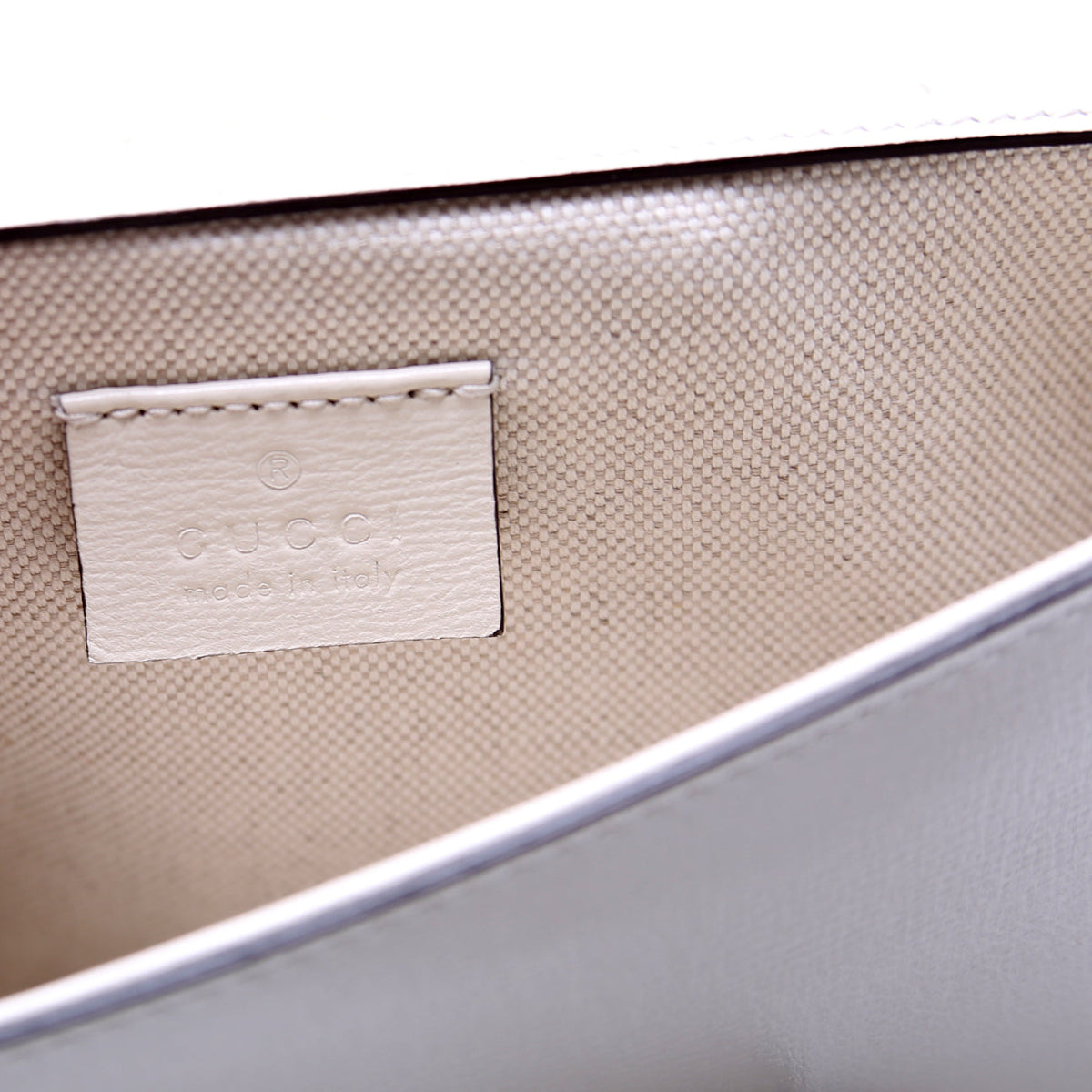 Horsebit Leather Mini Bag White