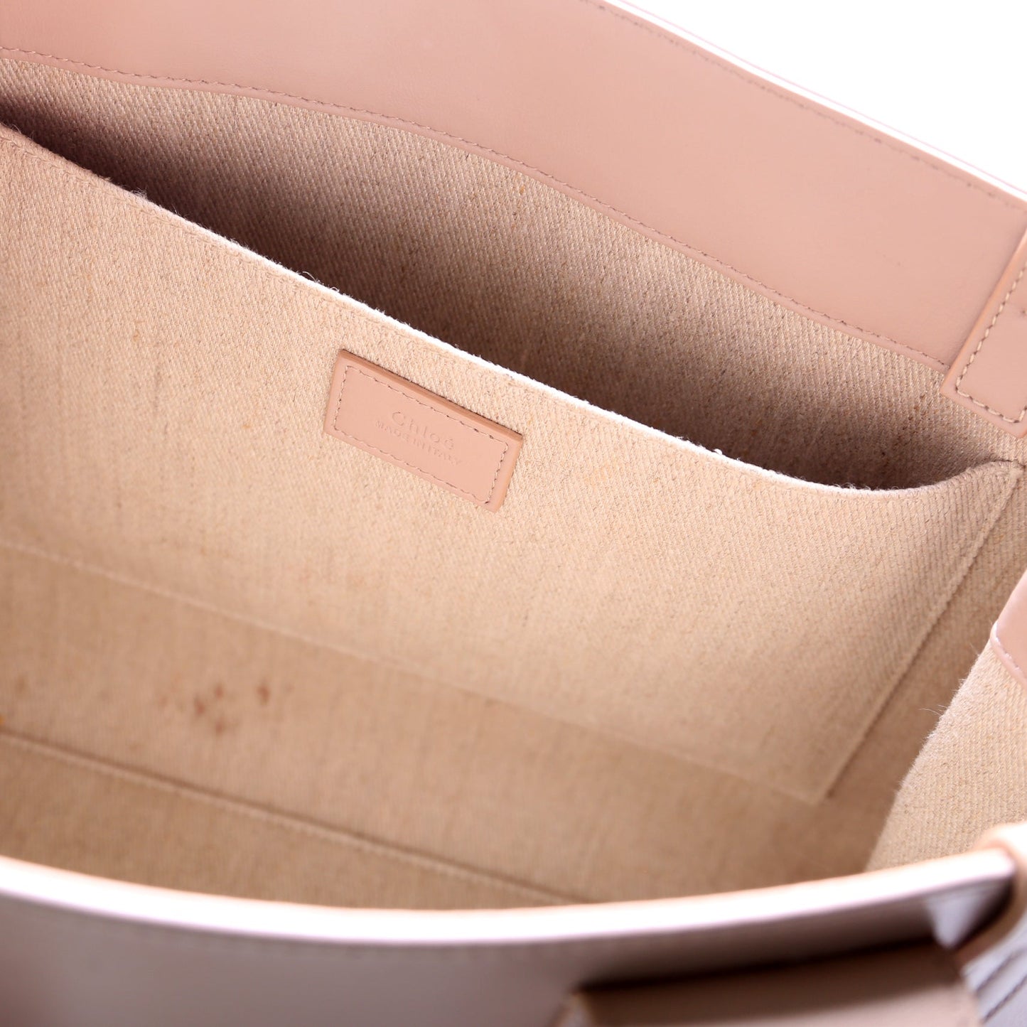 Woody Medium Leather Tote Pink