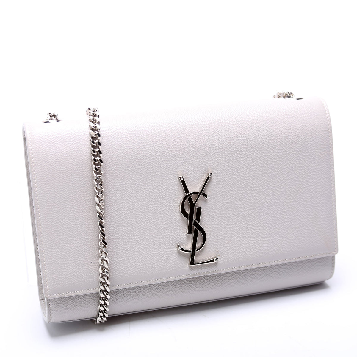 Kate Satchel Grain De Poudre Medium  Grey