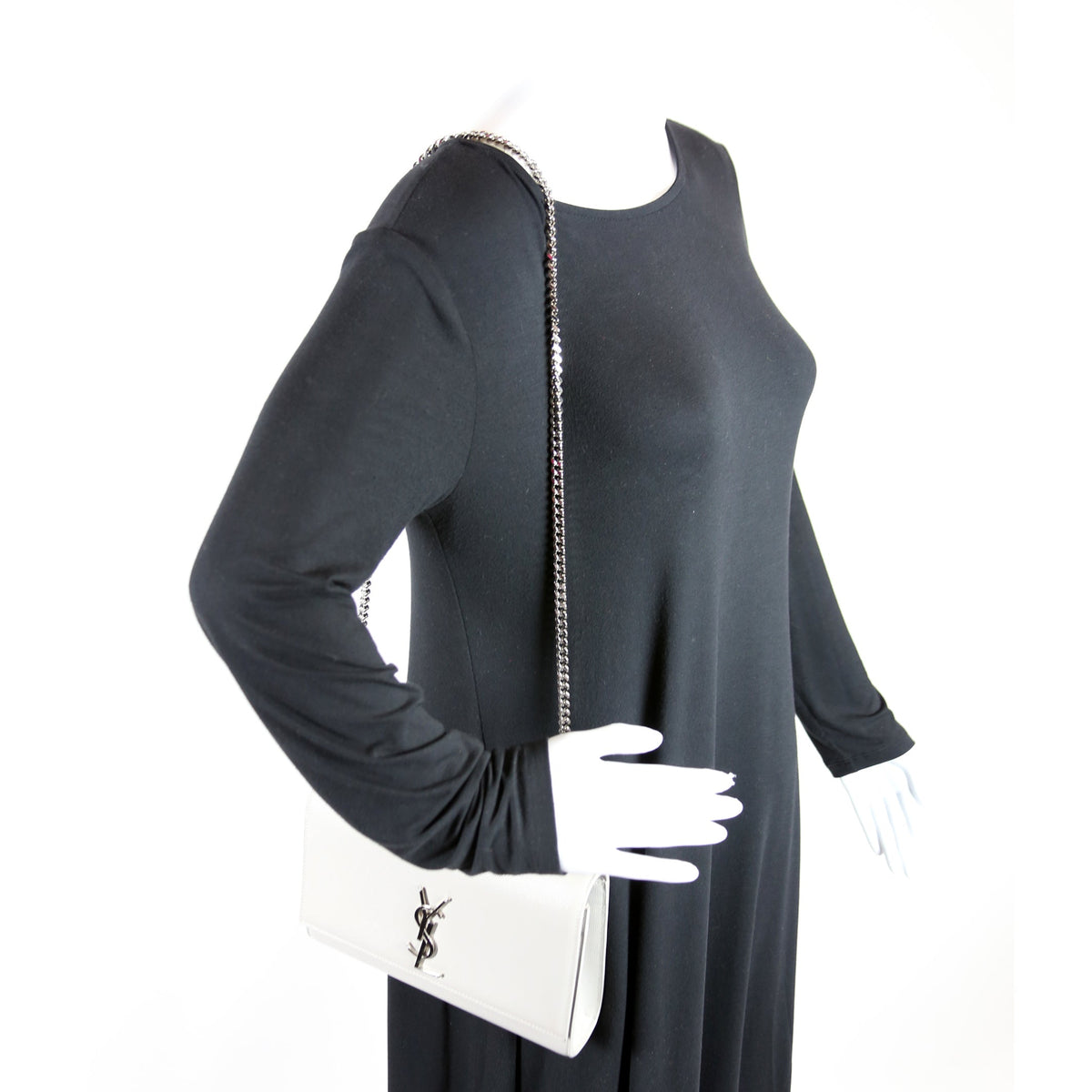 Kate Satchel Grain De Poudre Medium  Grey