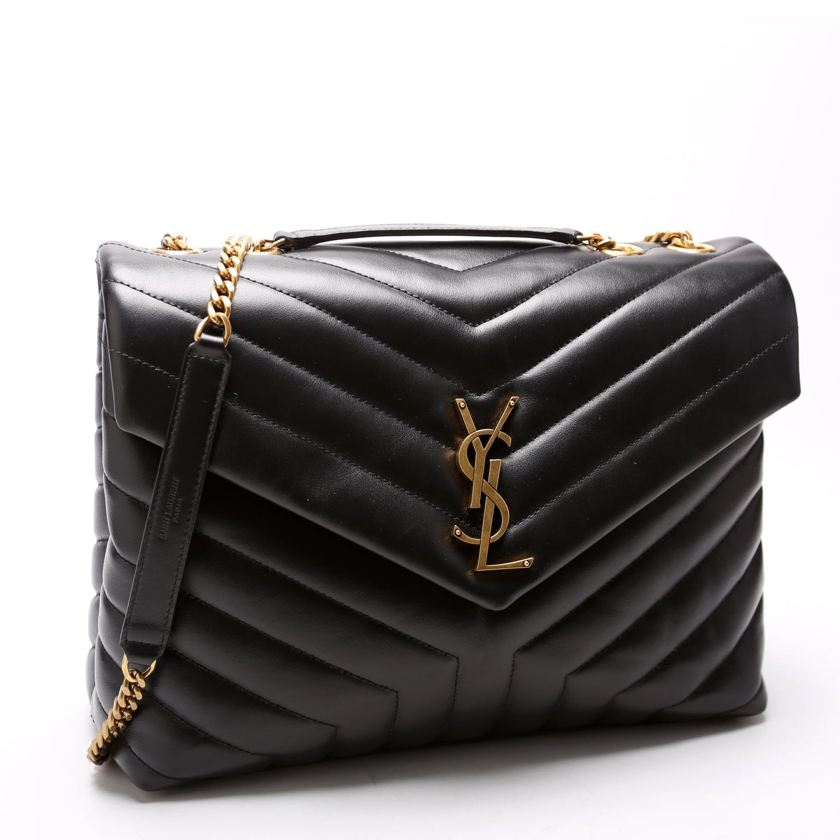 Loulou Medium Quilted Black