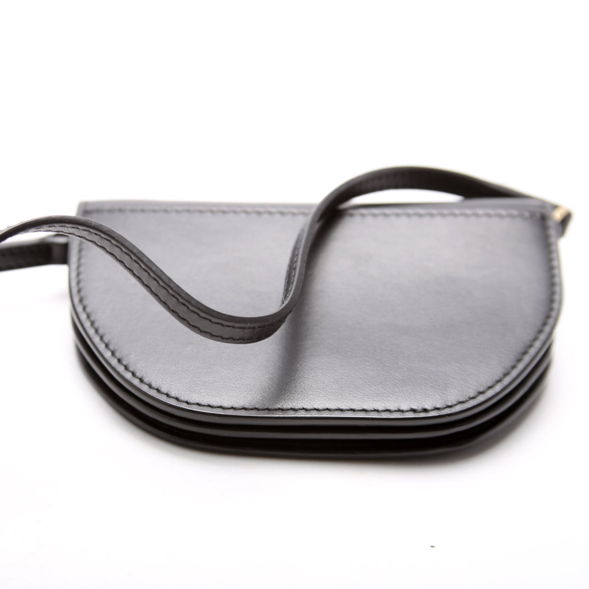 Birch Check Kelbrook Strap Coin Case Black