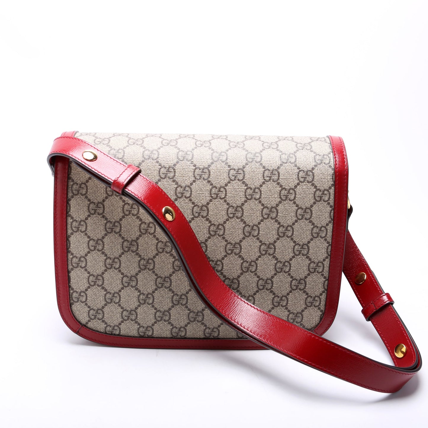 Gucci  Horsebit  Shoulder Bag Red