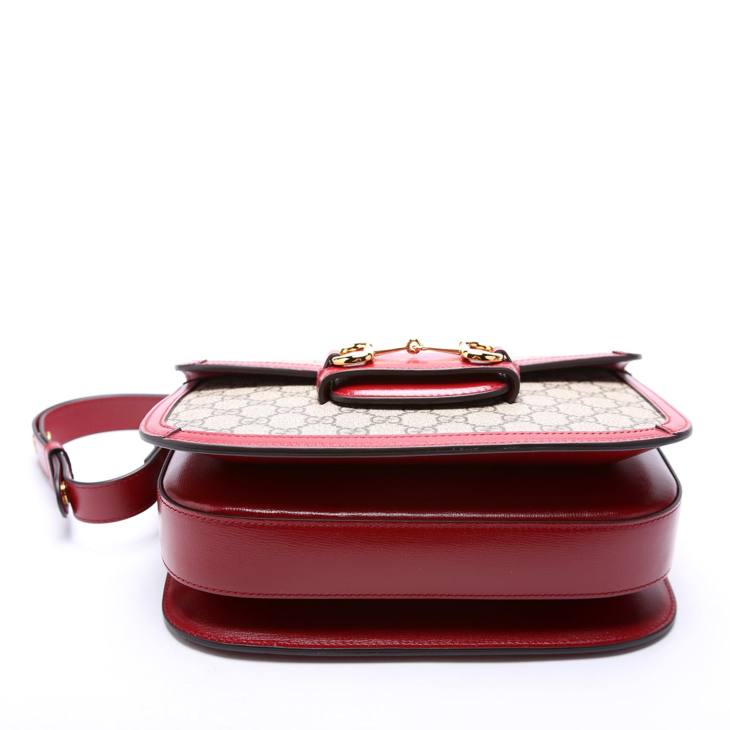 Gucci  Horsebit  Shoulder Bag Red
