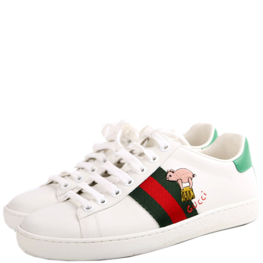Gucci Ace Web Pig/Kitten Sneakers Size .