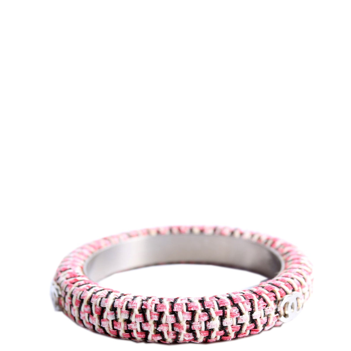 CC Tweed Bangle Thin Bracelet Size Small