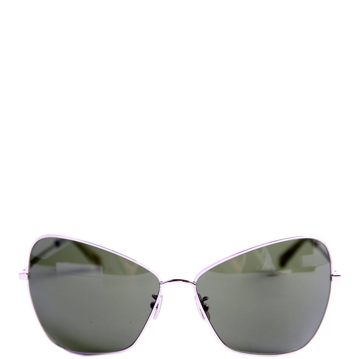 CL40080U Cat Eye Sunglasses Silver/Green