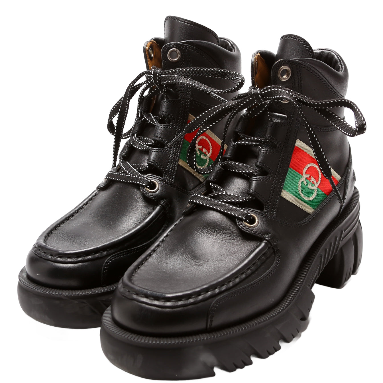 Gucci Interlocking GG Ankle Boots Size . Black
