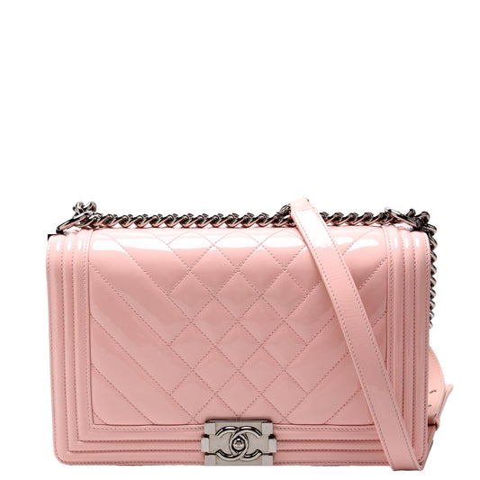 Boy Flap Medium Old Pink Patent