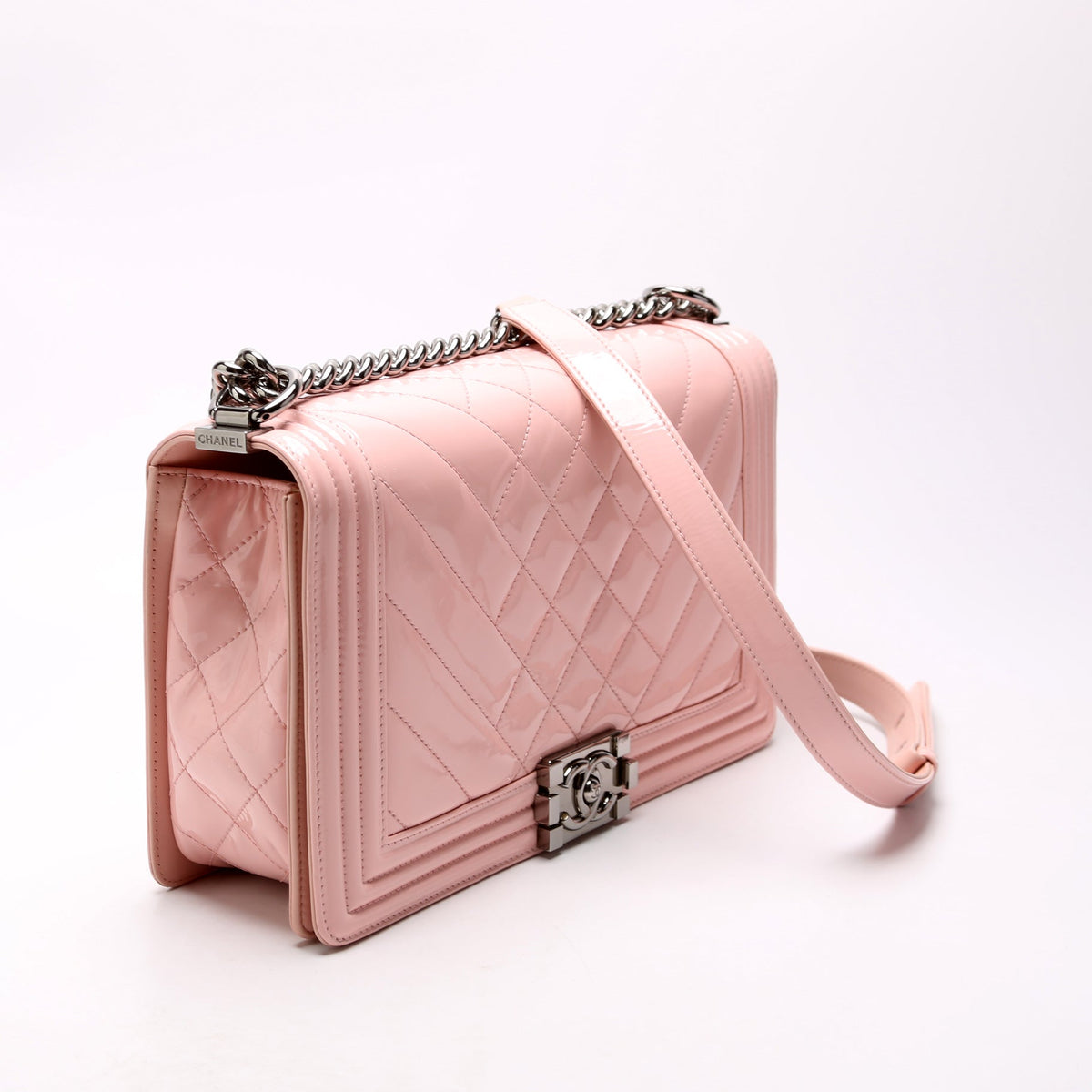 Boy Flap Medium Old Pink Patent