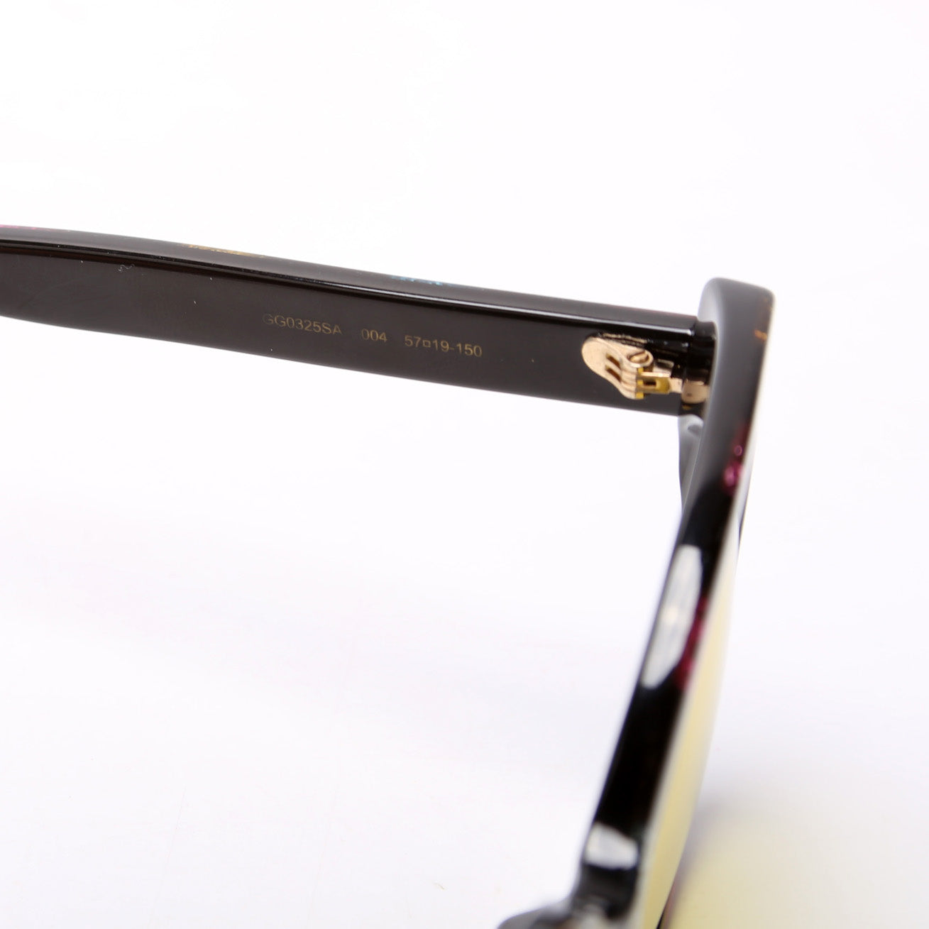 Gucci GGSA Round Cat Eye Glitter Sunglasses Multicolor/Yellow