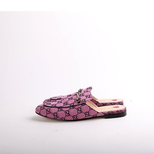 Gucci GG Canvas Princetown Mules Size .