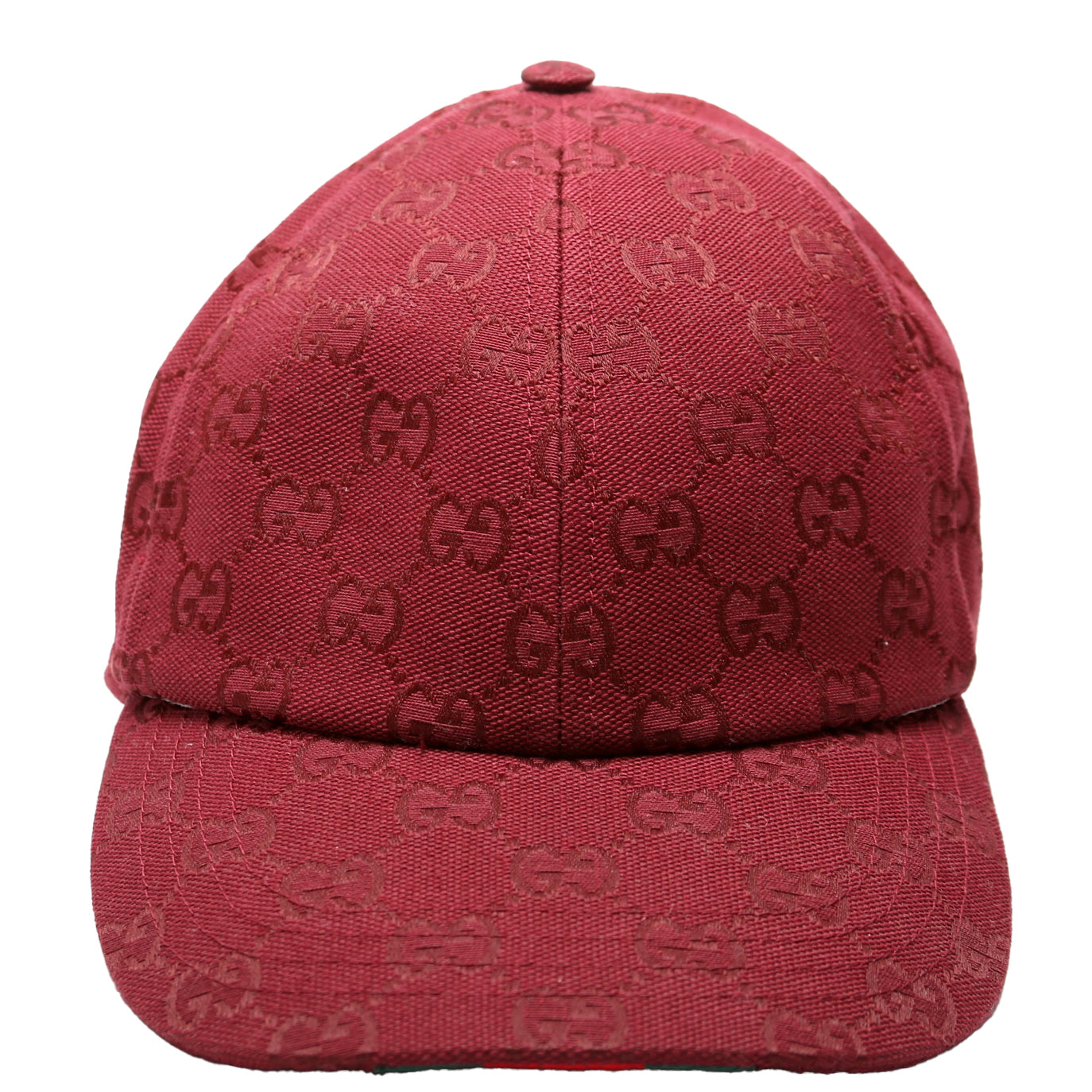 Gucci  GG Canvas Baseball Cap Size Medium Burgundy