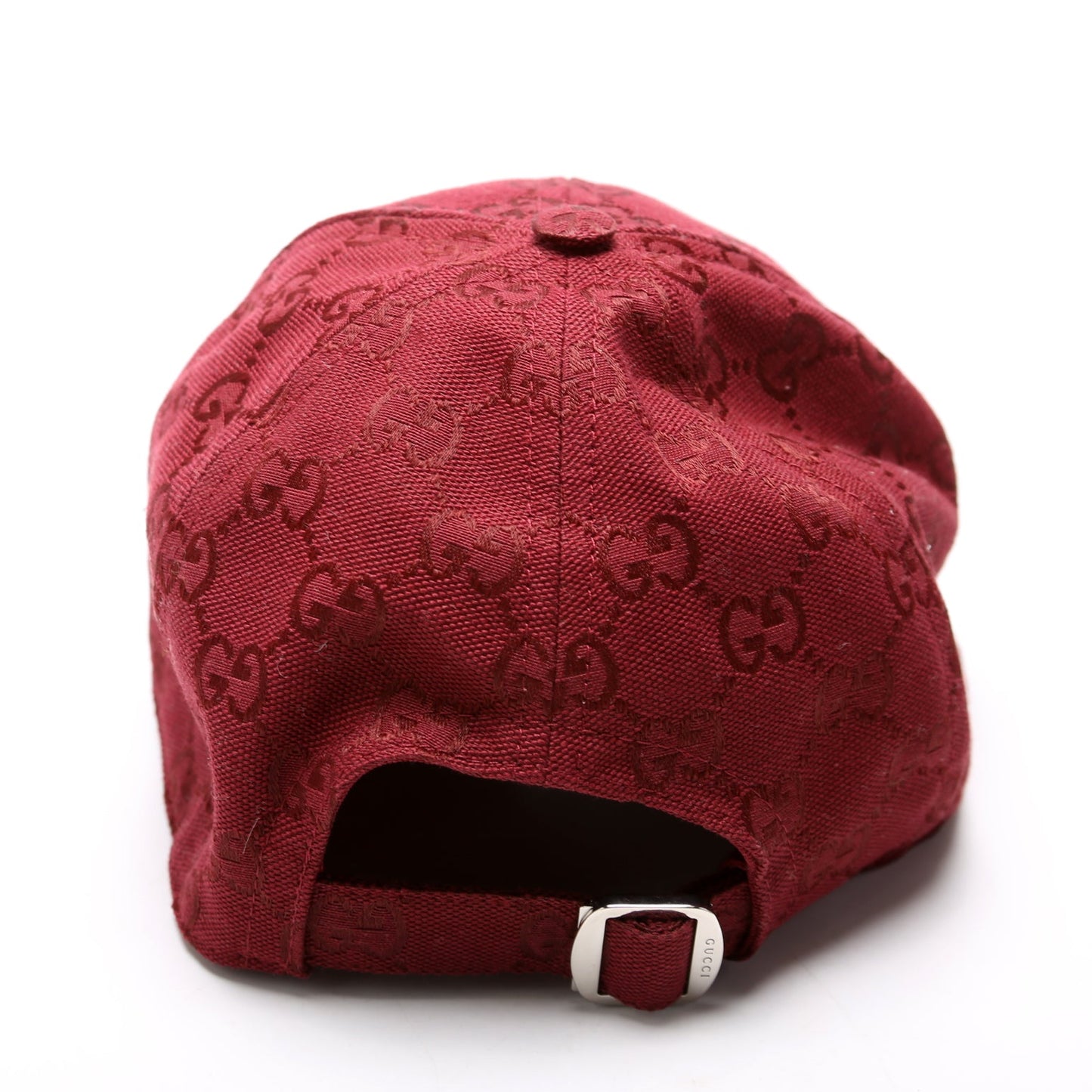 Gucci  GG Canvas Baseball Cap Size Medium Burgundy