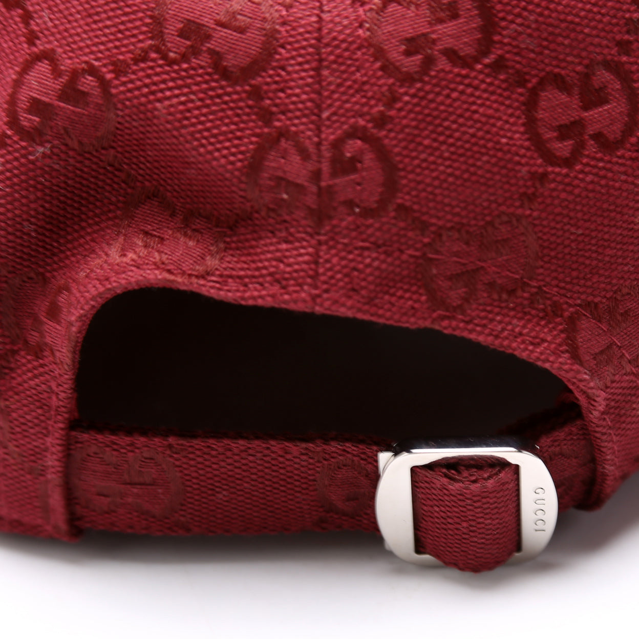 Gucci  GG Canvas Baseball Cap Size Medium Burgundy