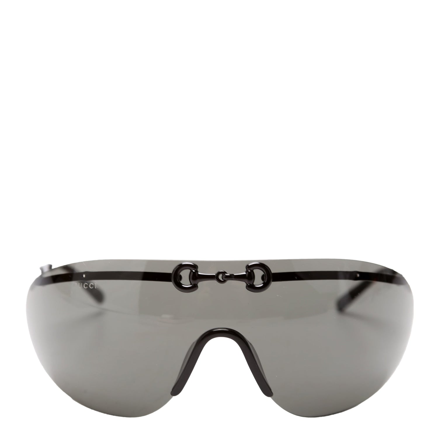 Gucci GGS Horsebit Shield Sunglasses Black
