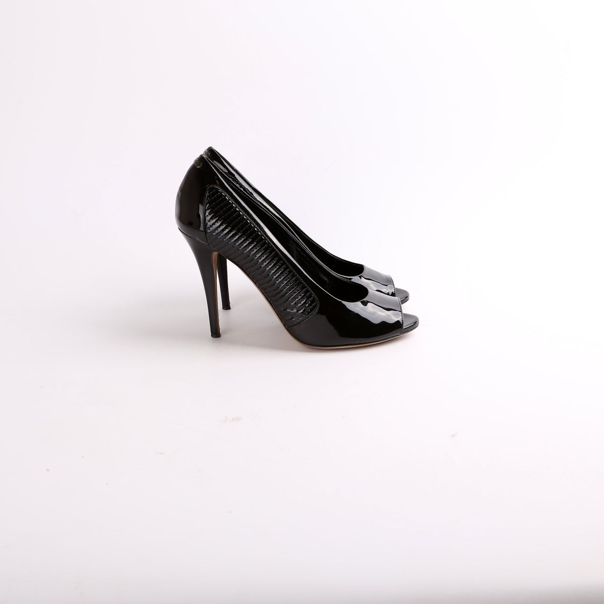 Round Open Toe Heels Size 39.5