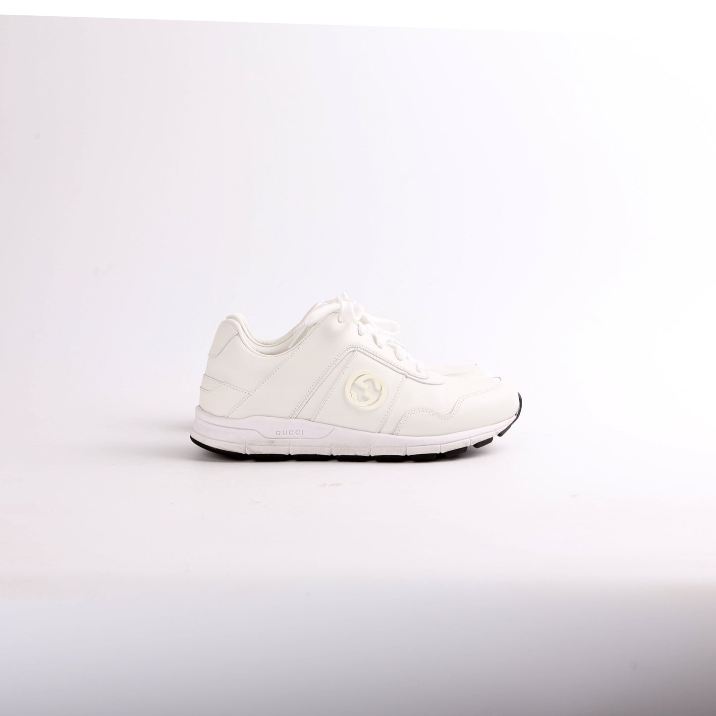 Gucci Microsoft Bianco Leather Sneakers Size