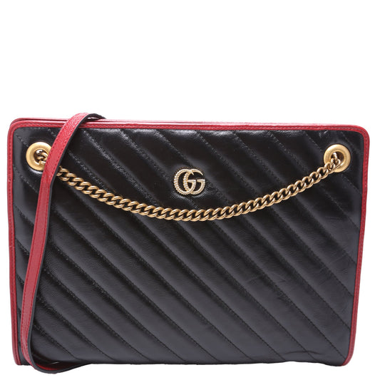 Gucci  GG Torchon Accordion Medium Black