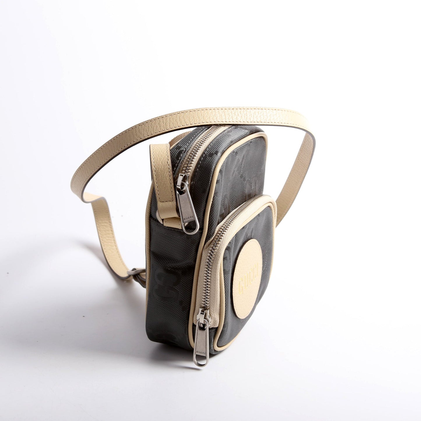 Gucci  GG Nylon Off The Grid Mini Shoulder Grey/Beige