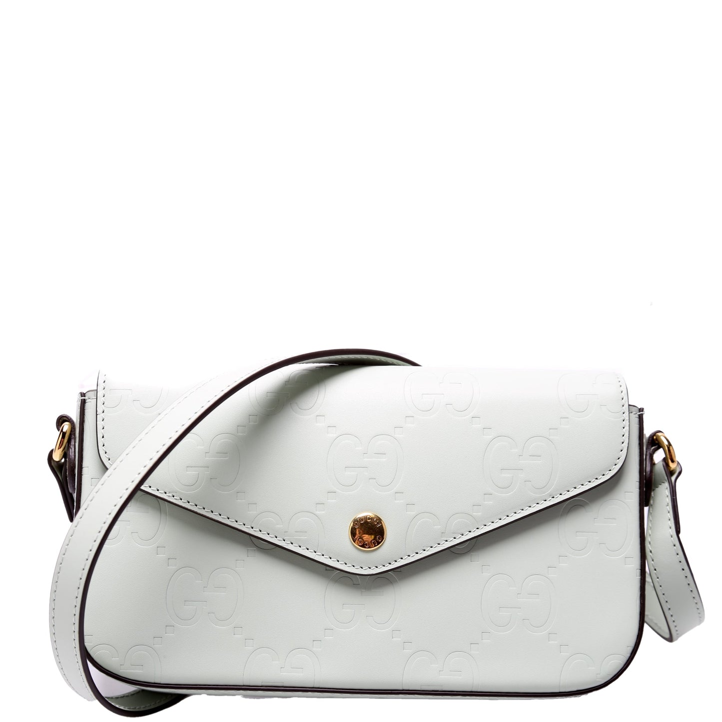 Gucci  GG Leather Super Mini Shoulder Bag Sage