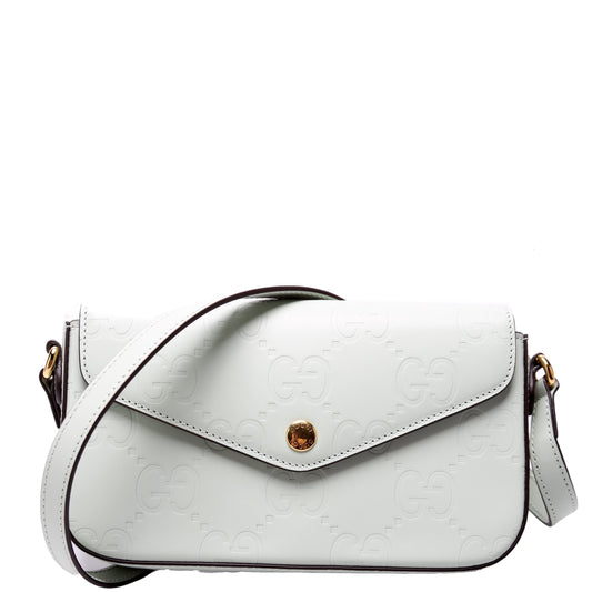 Gucci  GG Leather Super Mini Shoulder Bag Sage