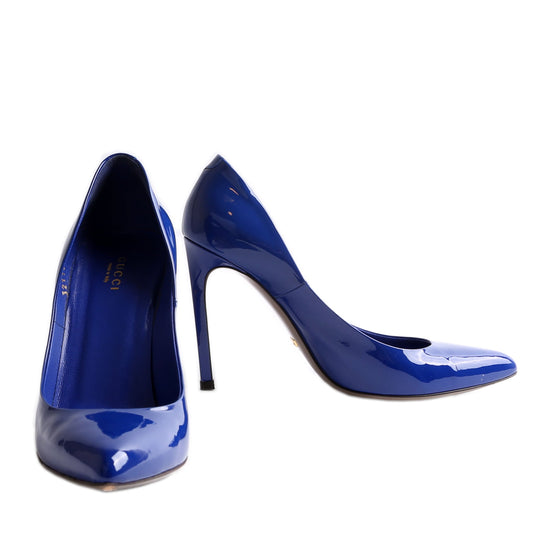 Gucci Patent Leather Pointed Toe Pumps Size