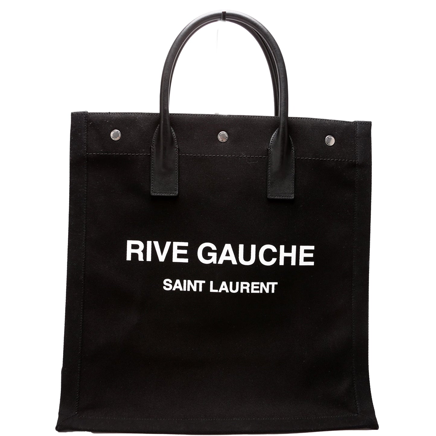 Rive Gauche Vertical Tote Bag Black