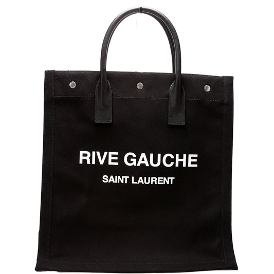 Rive Gauche Vertical Tote Bag Black