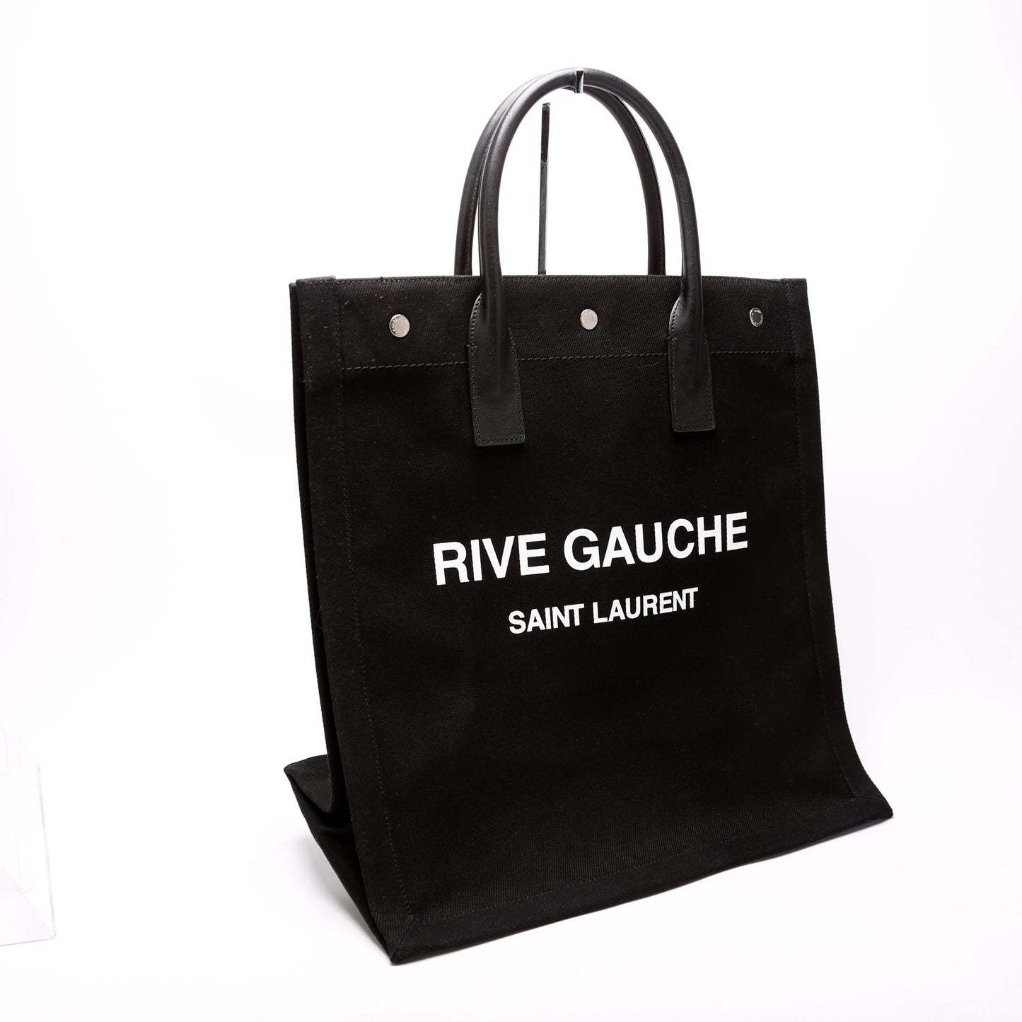 Rive Gauche Vertical Tote Bag Black
