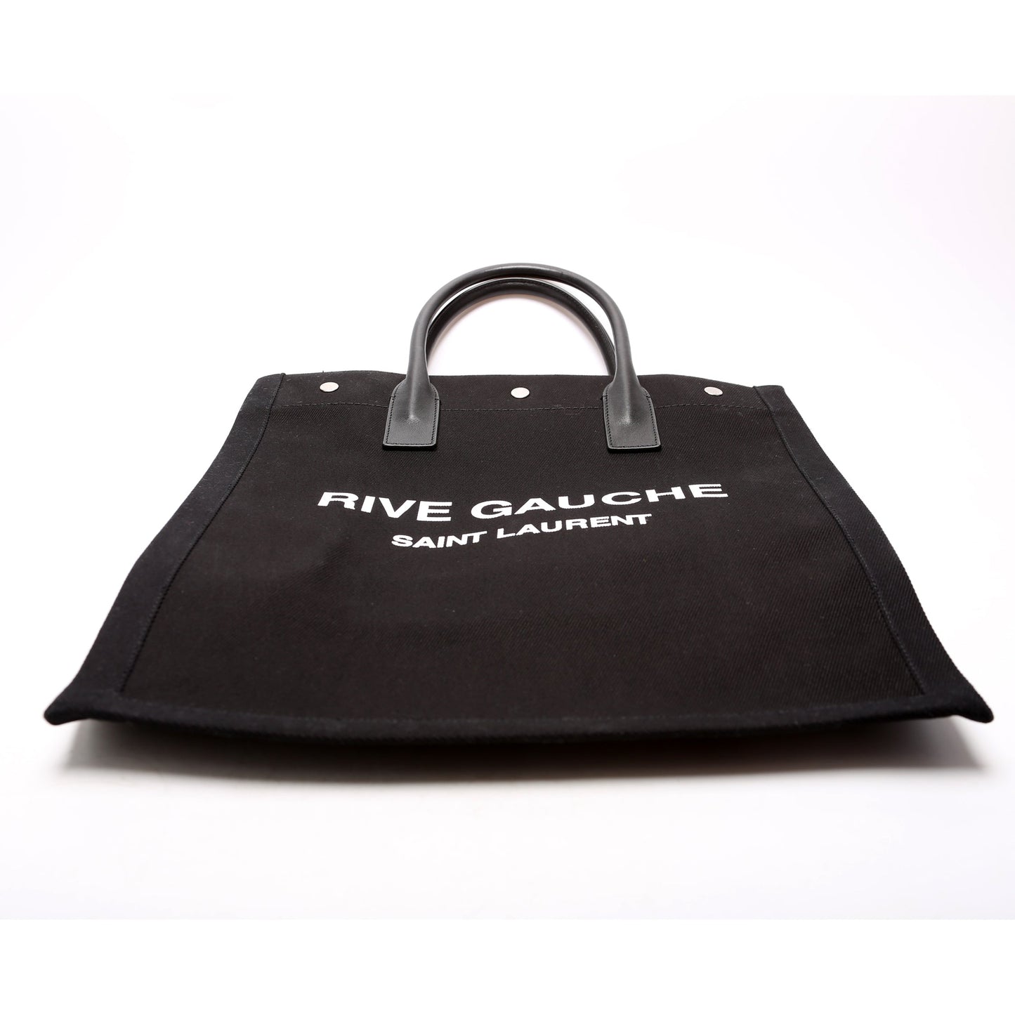Rive Gauche Vertical Tote Bag Black