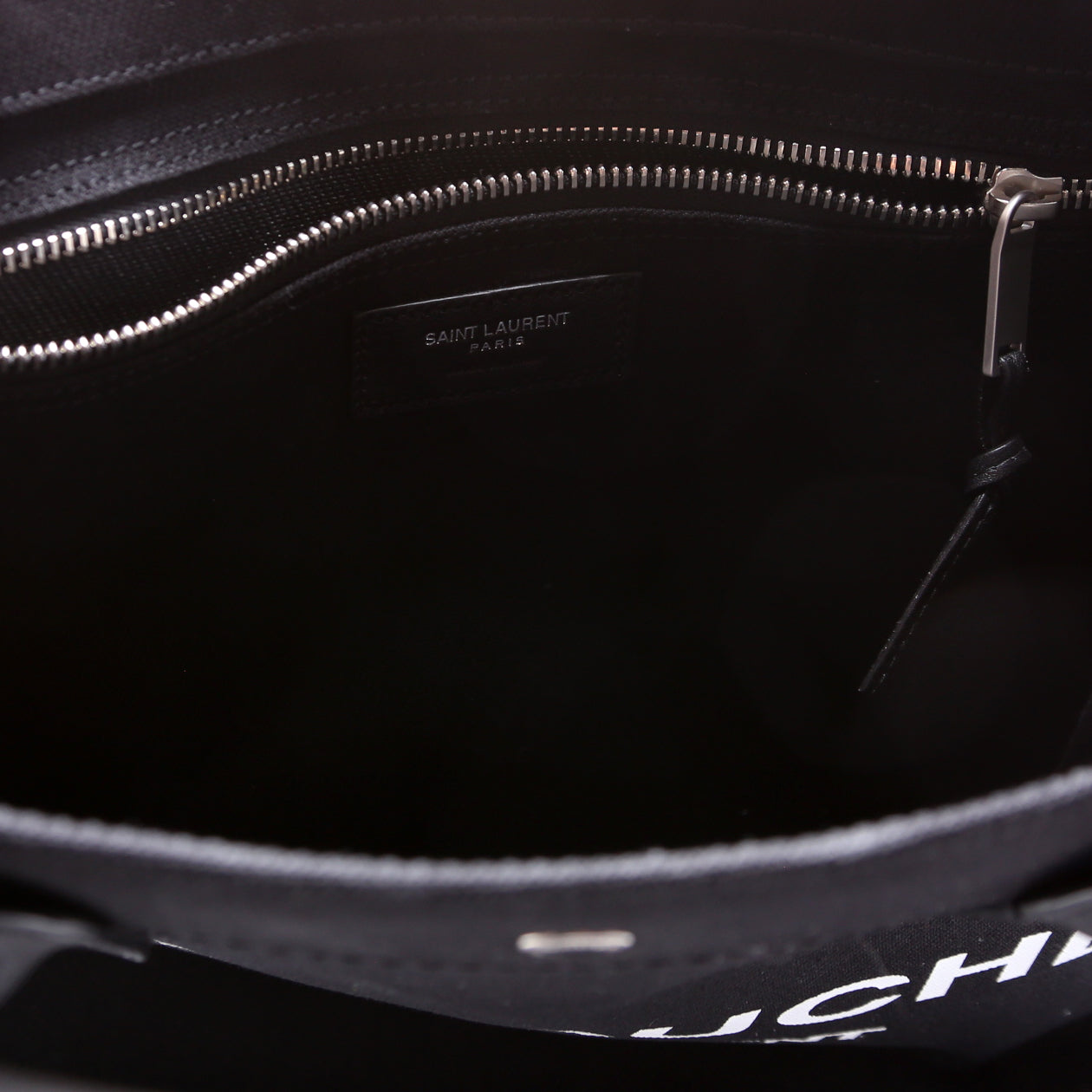 Rive Gauche Vertical Tote Bag Black