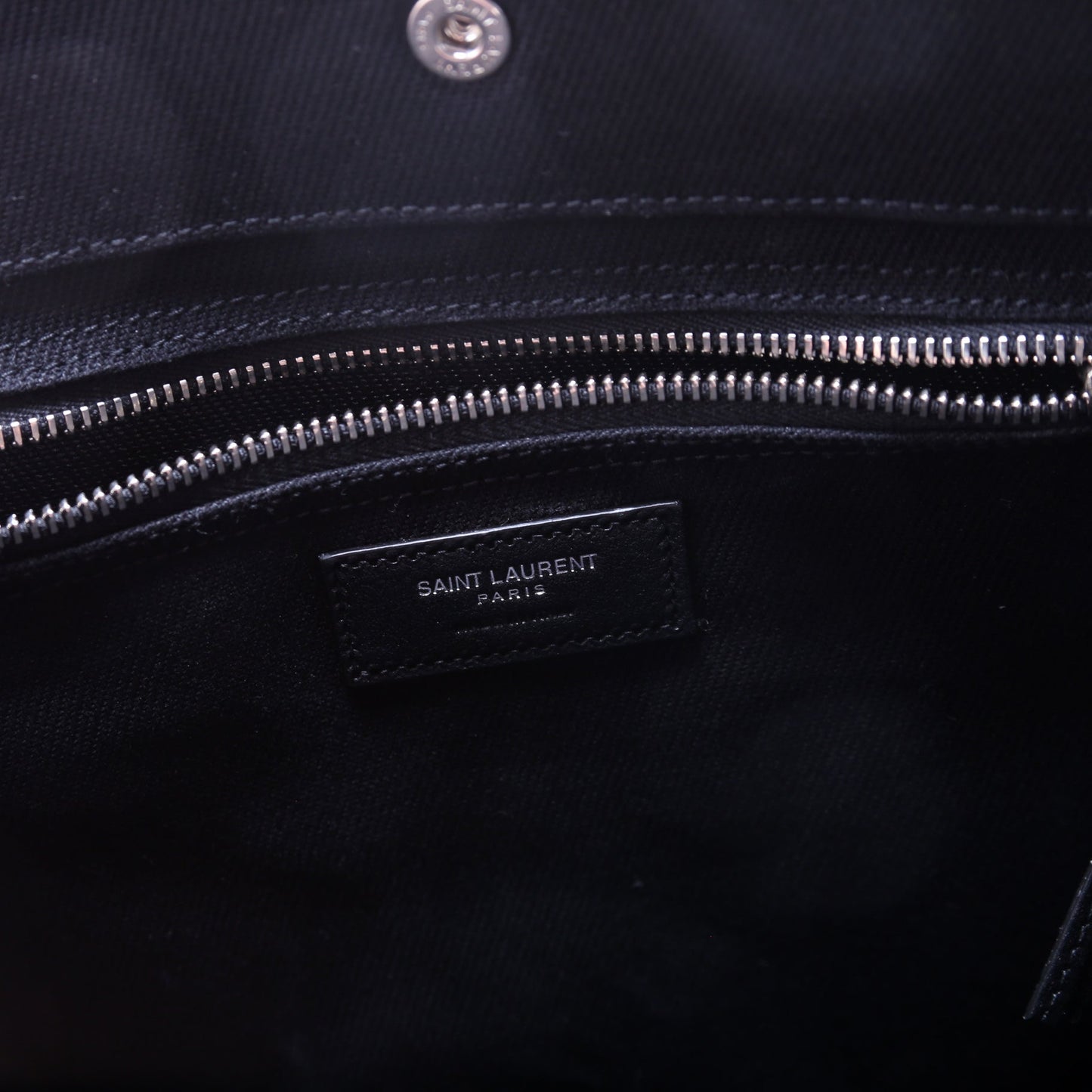 Rive Gauche Vertical Tote Bag Black