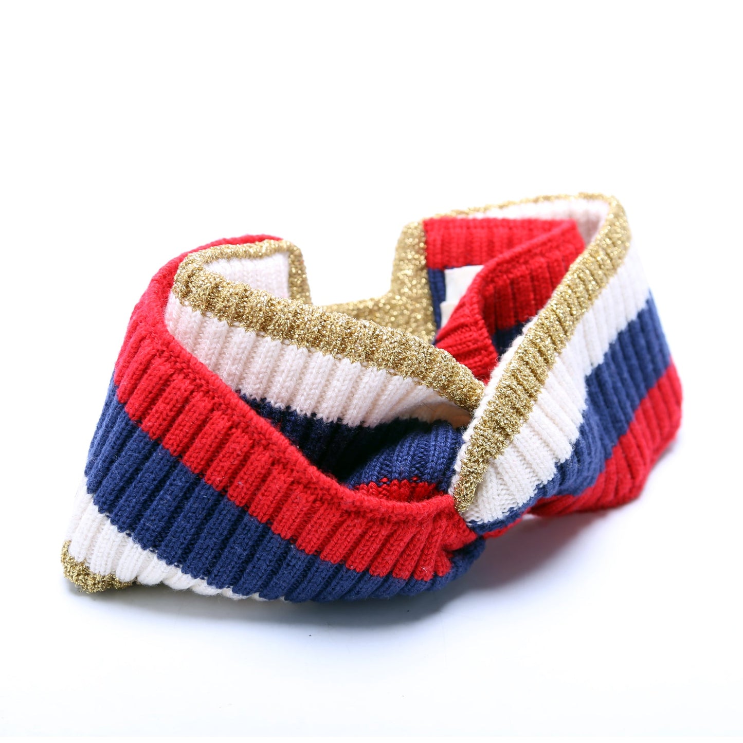 Gucci Sylvia Knit Web Headband Size M Multicolor