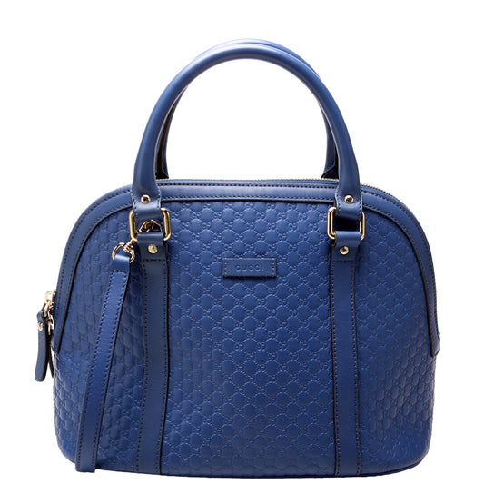 Gucci  Mini Dome Guccissima Blue