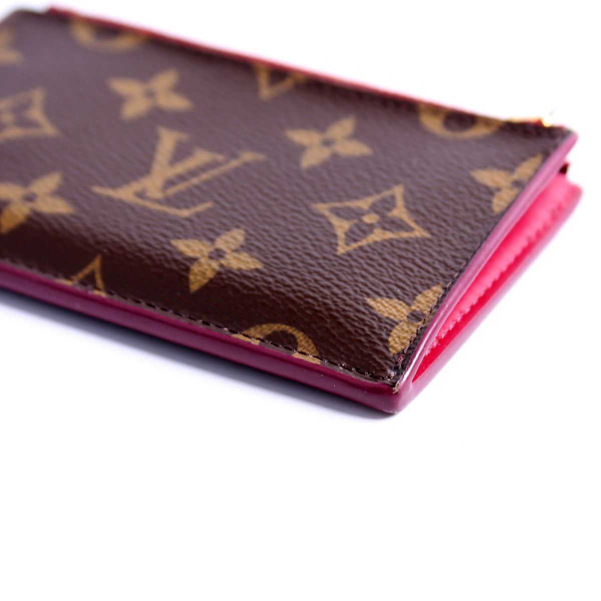 Porte Cartes Zip Monogram Berry