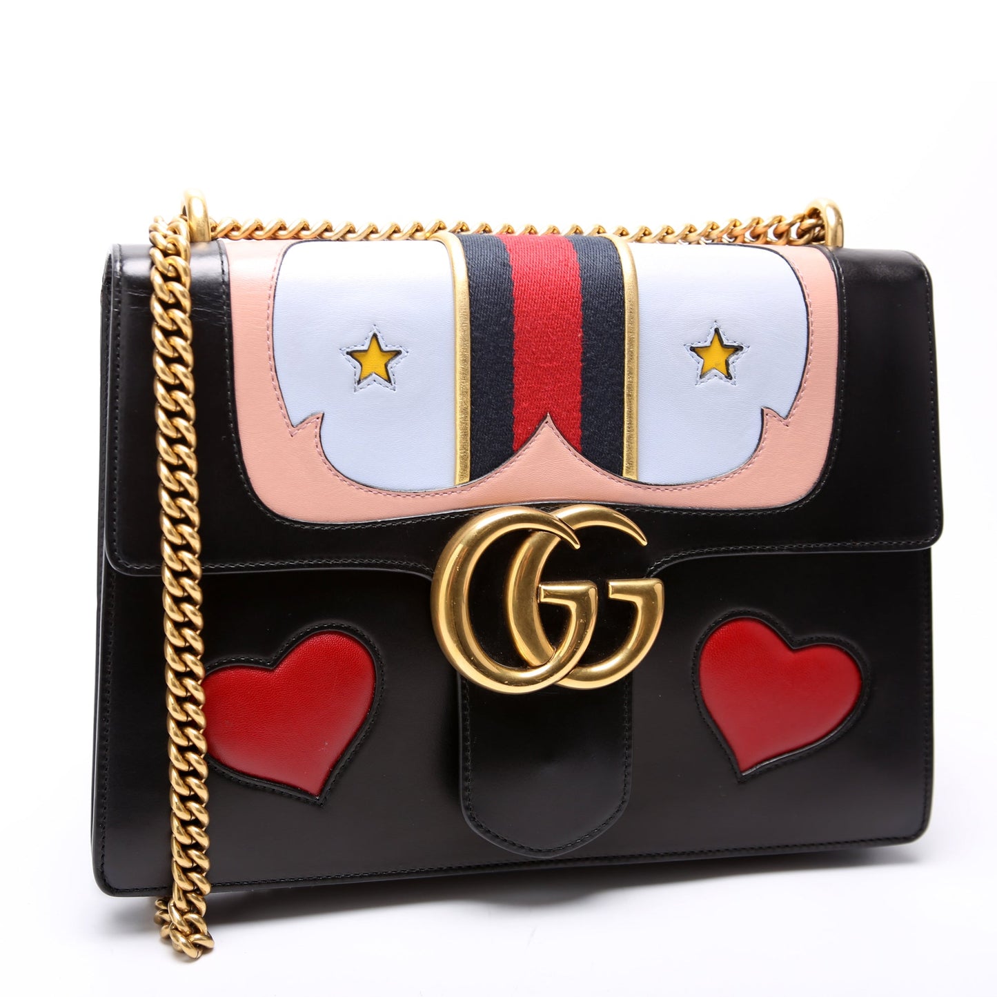 Gucci  Marmont Web Heart Medium