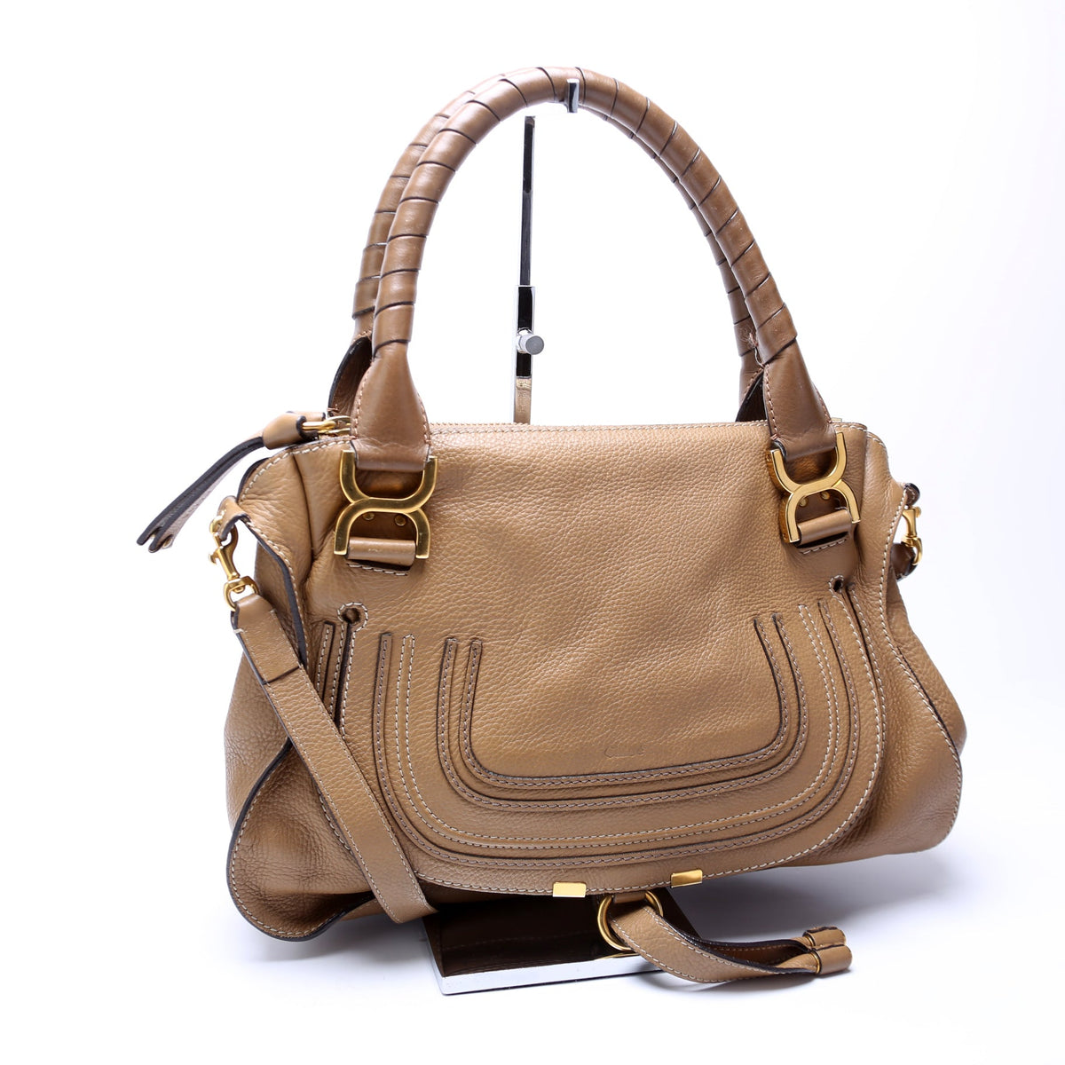 Marcie Satchel Medium 2Way Tan