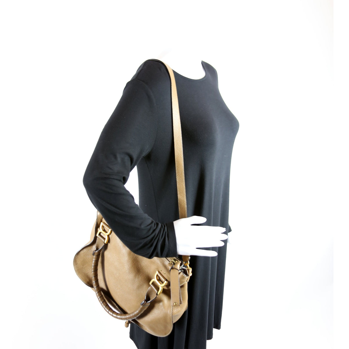 Marcie Satchel Medium 2Way Tan